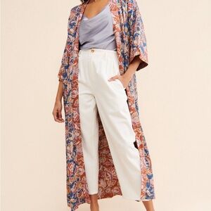 Love the Label Boho Paisley Maxi Kimono Duster OS